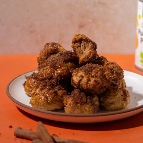 air fryer high protein pumpkin bagel bites