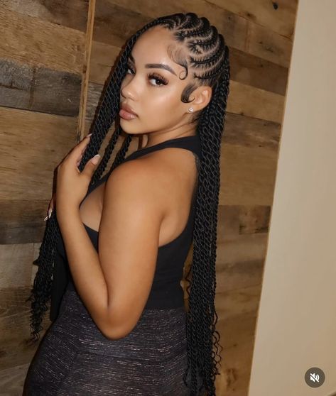 Hairstyles Lemonade Braids, Lemonade Braids With Curls, Lemonade Braids With Heart, Braids Lemonade, Braids With Heart, African Braids Hairstyles Pictures, Quick Curly Hairstyles, Hairstyles Trending, Lemonade Braids Hairstyles