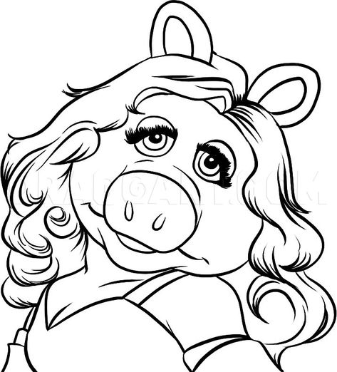 Piggy Coloring Pages, Piggy Muppets, Muppets Party, Kermit And Miss Piggy, Sette Nani, Drawing Sheet, Fraggle Rock, Muppet Babies, The Muppet Show