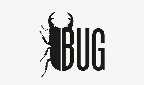 BUG Music Video rebrand by LimitedEditionDesign.co.uk Bug Logo Design, Beetle Logo, Insect Logo, Pest Control Logo, Bug Logo, Zoo Logo, Museum Logo, Word Drawings, Film Equipment