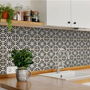 Wayfair | Peel & Stick Backsplash Tile You'll Love in 2023 Stairs Fireplace, Bathroom Stairs, Peel And Stick Tiles, Peel Stick Backsplash, Stick Tiles, Peel N Stick Backsplash, Traditional Tile, Tile Stickers, Tile Decals