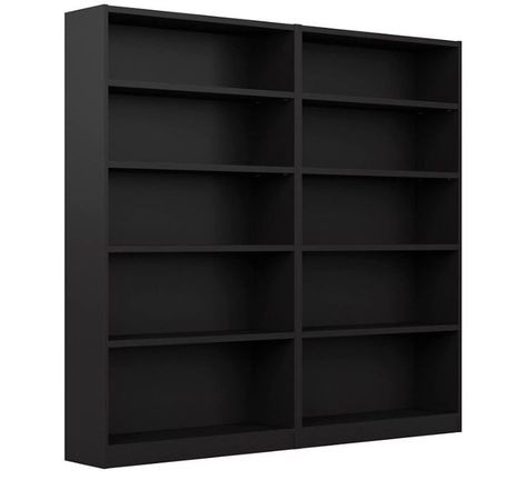 Black Bookshelves Aesthetic, Black Bookshelves, Tall Bookshelf, Wolf Shifter, Single Mama, Tall Bookshelves, Tall Bookcase, 5 Shelf Bookcase, Office Bookcase