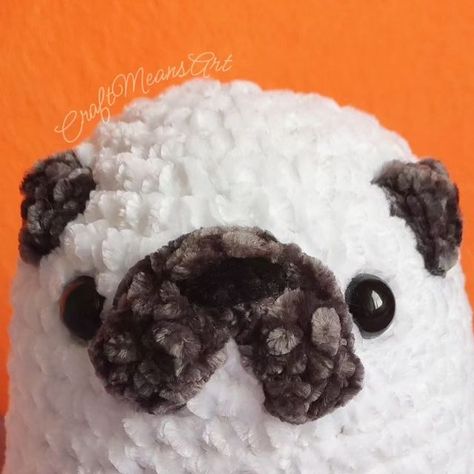 CraftMeansArt on Instagram: "It's finally here, our cutest Ghost Pug!! 😍👻 I hope you enjoy making this pattern for Halloween, it's a very easy and fast project you can make anywhere! Don't forget to save this post for later!! If you have any questions, just let me know!! A huge thank you to all my testers, they all did an amazing job!! 🙏❤️ @craftyrocrochet @crochet_by_kt @littlefriendzcrochet @welcome_sunshine.mx @offthehook_ami @cityxcreations Idea by: @toisyjones Thank you so much f Free Pug Crochet Pattern, Pug Crochet Pattern, Crochet Shop, Crochet Stuff, Amazing Ideas, You're The Best, Free Halloween, Amigurumi Free, Amigurumi Free Pattern