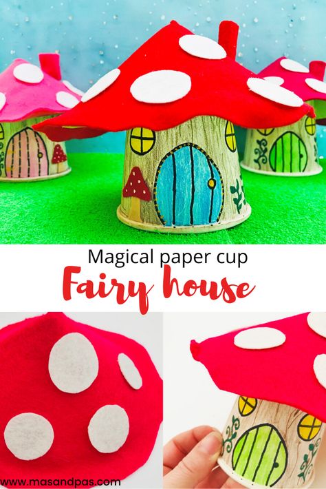 Sunflower Paper Craft, Fairy Tales Preschool, Sunflower Paper, Paper Cup Crafts, Fairy Tale Crafts, Recycle Paper, Paper Craft For Kids, Recycled Crafts Kids, Fairy Theme