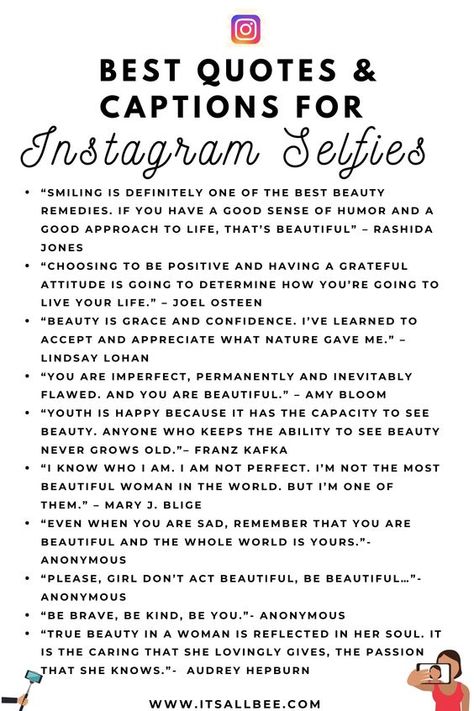 Best Instagram Captions & Quotes -Short/Long/Sassy/Cute.. Quotes For Cute Pictures, Kentucky Captions Instagram, Makeup Selfie Captions, Self Love Picture Captions, Picture Quotes Instagram Selfie, Half Face Selfie Caption, Picture Captions Instagram Selfie, Quotes For Pictures Captions, Selfie Captions Instagram Confident