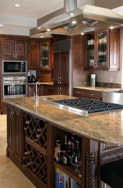 Two sinks would be fun! Island Stove, Kitchen Island With Cooktop, Pinterest Kitchen, Island Sink, Oven Ideas, Island With Stove, Kitchen Island With Stove, Stove Ideas, Island Cooktop