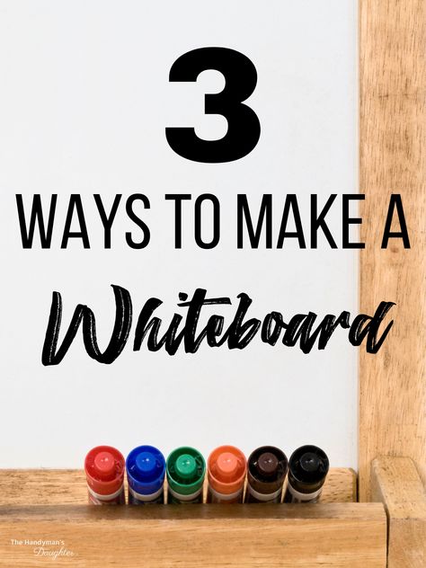 Keep your life organized with a DIY whiteboard! I'll show you three different ways to make a dry erase board in any size or shape! Homemade Dry Erase Board, How To Make A White Board, White Board Ideas Organizations, Dry Erase Board Ideas, White Board Ideas, Whiteboard Organization, Diy Dry Erase Board, Diy Whiteboard, Whiteboard Ideas