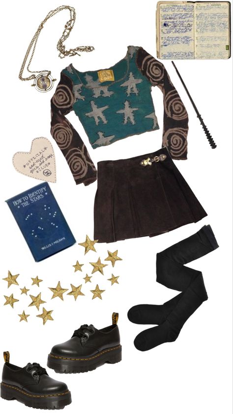 astronomy Astronomy Outfit Aesthetic, Planetarium Outfit, Astronomy Fashion, Space Acedamia Outfits, Fantasy Astronomy Outfits, Starcore Aesthetic Outfits, Coralline Outfit Inspired, Astronomy Clothes Aesthetic, Astronomy Outfit