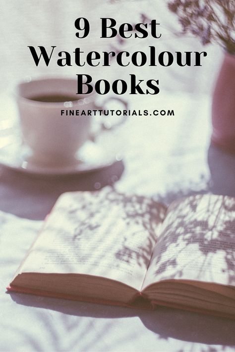 The best watercolour books for beginners, intermediate and professional level artists to improve skills and get inspired. #watercolor #watercolorbooks #artbooks #booklist #booksforartists #learnart #beginnerart #beginnerwatercolor #watercolour #watercolorpaintng #watercolorart #arttutorials #paintingtutorials #watercolortutorials Watercolor Art Books, Watercolor Books Painting, Focus Ideas, Best Art Books, Gouache Tutorial, Books For Beginners, Watercolor Art Face, Watercolor Supplies, Watercolor Art Landscape