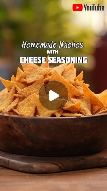 @nehadeepakshah on Instagram: "🫔 HOMEMADE NACHOS WITH CHEESE SEASONING - perfect to snack on & sooo much better than store bought chips. 

In this video, I’m not only going to teach you how to make nachos but also how to make the cheese seasoning at home. It has no added colours, flavours - it’s just PERFECT 😍

It’s super simple to make & tastes absolutely delicious. You got to try it out! 🫶🏼

🎬 The detailed video is out on my YouTube channel. Link is in the bio & you can also just search Neha Deepak Shah on Google and type Homemade Nachos with Cheese Seasoning & you will find this." How To Make Nachos At Home, Nachos With Cheese, How To Make Nachos, Homemade Nachos, Nachos Recipe, Nacho Cheese, Nachos, My Youtube Channel, Super Simple