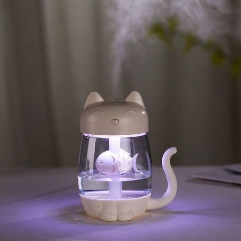 Like and Share if you want this 3-in-1 Cat & Fish Ultrasonic LED Humidifier – USB Aroma Diffuser with Timer Tag a friend who would love this! FAST US Shipping Buy one here ——> https://prehype.shop/3-in-1-cat-fish-ultrasonic-led-humidifier-usb-aroma-diffuser-with-timer/ #musthave #shopnow Cat Related Gifts, Bedroom Gadgets, Cat Lead, Portable Air Purifier, Air Fan, Rose Essential Oil, Desk Fan, Cat Air, Air Humidifier