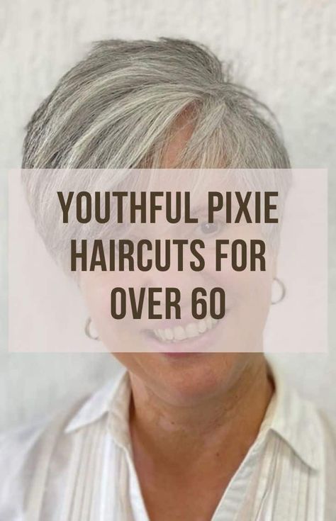 25 Gorgeous Pixie Haircuts for Women Over 60 Short Pixie Gray Hair Over 50, Hairstyles For Short Hair Over 60 Older Women, Short Hair Women Thinning Hair, Super Short Silver Pixie, Stephanie Gosk Haircut, Great Short Haircuts, Undercut Over 50, Short Wavy Hairstyles For Women Over 60 Grey Hair, Short Grandma Haircut