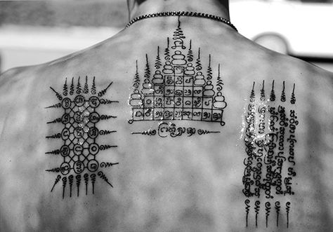 30 Peaceful Buddhist Tattoos | CreativeFan Buddhist Tattoos, Muay Thai Tattoo, Thai Tattoos, Yantra Tattoo, Tattoo Thai, Tattoo Guide, Protection Tattoo, Mantra Tattoo, Buddhist Tattoo