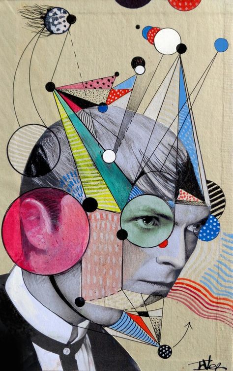 Loui Jover  starman Loui Jover Art, Loui Jover, Collage Portrait, Vintage Book Cover, Original Collage, Painting Class, Pablo Picasso, Art Plastique, Art Videos