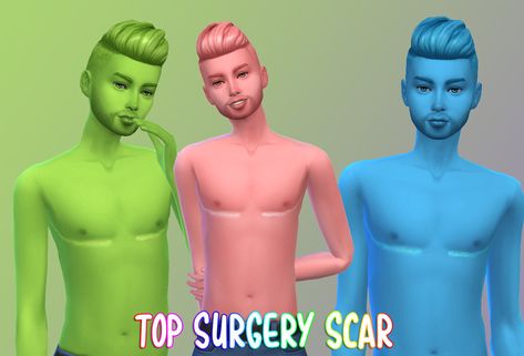 top surgery scars by simreapers (recolored by infiniteraptor) Sims 4 Cc Top Surgery Scars, Trans Sims 4 Cc, Sims 4 Lgbtq Mods, Top Surgery Scars, Cc Top, Top Surgery, Ts4 Mods, Trans Boys, Skin Details