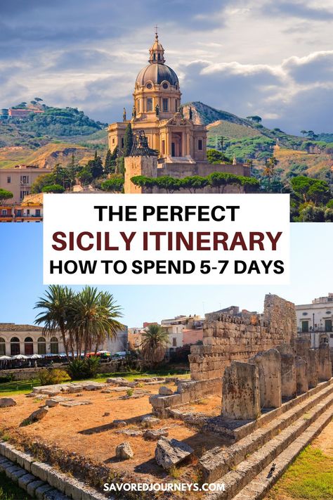 The Perfect Sicily Itinerary: How to Spend 5-7 Days Sicily Itinerary, Mt Etna, Italy Trip Planning, Sicily Travel, Italy Itinerary, Travel Inspiration Destinations, Travel Itinerary Template, Naples Italy, Sicily Italy