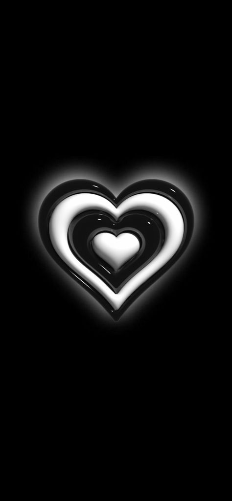 Indie Wallpapers, 3d Puffy Wallpaper, Black And White Wallpaper Iphone, White Wallpaper For Iphone, 3d Wallpaper Cute, Heart Stuff, Fam Pics, Adidas Art, 3d Wallpaper Iphone