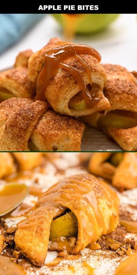 Apple Bites With Crescent Rolls, Apple Pillsbury Crescent, Apple Wrapped In Crescent Rolls, Apple Crossaint Crescent Rolls, Crescent Roll Recipes Videos, Apple Pie Bites With Crescent Rolls, Apple Crescent Roll Dessert, Crescent Roll Apple Turnovers, Apple Pie Crescent Rolls