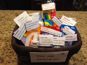 Survival Basket, Office Survival Kit, Welcome New Employee, New Job Survival Kit, Job Promotion Gifts, Welcome Basket, Survival Kit Gifts, Welcome Baskets, Gifts Baskets