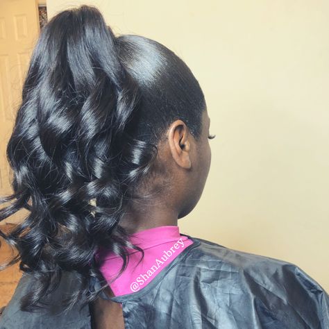 Cheer High Ponytail, High Curled Ponytail, High Ponytail With Curls, Curled High Ponytail, Cheer Ponytail, Cheer Hairstyles, Curled Ponytail, Short Ponytail, High Ponytail Hairstyles