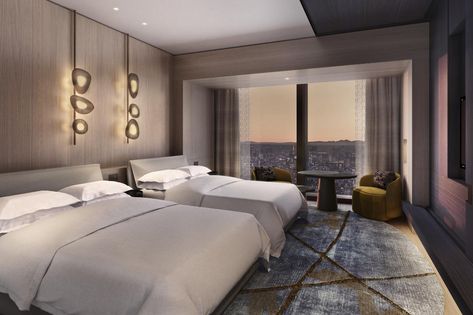 Yabu Pushelberg to design JW Marriott Tokyo - Sleeper Semi Open Kitchen, Japan Railway, Yabu Pushelberg, Lobby Lounge, Tokyo Hotels, Function Room, Jw Marriott, Marriott Hotels, Indoor Swimming