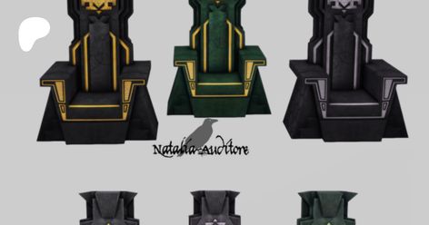 Erebor throne | Natalia-Auditore Sims 4 Throne Chair, Sims 4 Cc Throne, Sims 4 Throne, Natalia Auditore, King Throne Chair, Sims Furniture, King On Throne, Sims Medieval, Throne Chair