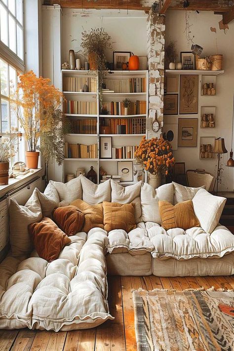 Discover inspiring cozy and luxurious bedroom ideas tailored for teen girls. From stylish decor tips to practical design solutions. Cosy Rustic Living Room, Cozy Autumn Vibes, Apartment Aesthetic Cozy Living Room, Vibes Living Room, Living Room Aesthetic Cozy, Retro Apartment, Cozy Living Room Ideas, Cozy Fall Vibes, Boho Interior Design