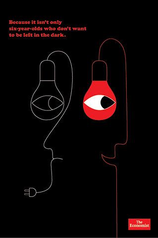 The Economist Cover, Economist Illustration, Geoff Mcfetridge, The Economist, Creative Review, Afraid Of The Dark, Advertising Agency, New Face, Print Ads