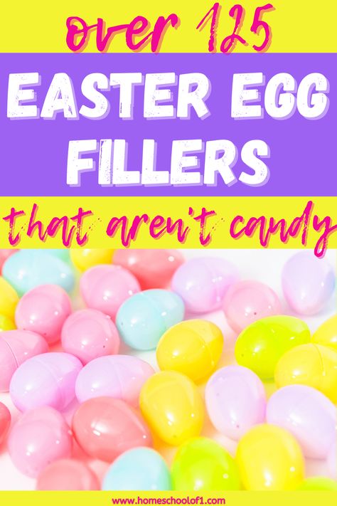 125 Awesome Non-Candy Easter Egg Filler Ideas for Plastic Eggs Prefilled Easter Eggs, Playgroup Themes, Easter Egg Filler Ideas, Egg Filler Ideas, Easter Bunny Footprints, Easter Egg Hunt Clues, Yogurt Covered Raisins, Filler Ideas, Creative Easter Eggs