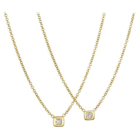 Timeless 14k Gold Diamond Cut Necklace, Fine Jewelry Princess Cut Single Diamond Necklace, Princess Cut Diamond Solitaire Necklace, Yellow Gold Princess Cut Necklace, Everyday Luxury Gold Solitaire Diamond-cut Necklace, Princess Cut Gold, Diamond Tennis Necklace, Princess Necklace, Solitaire Necklace