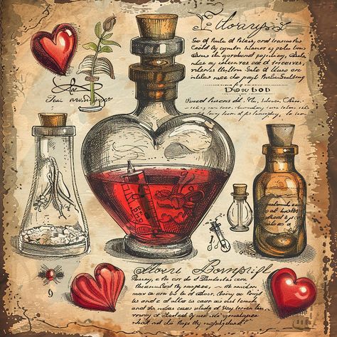 Witch Journal Aesthetic, Vintage Witch Aesthetic Wallpaper, Witch Aesthetic Journal, Poison Bottle Aesthetic, Witch Potions Aesthetic, Potion Sketch, Grimoire Ideas Cover, Potions Aesthetic, How To Make Poison