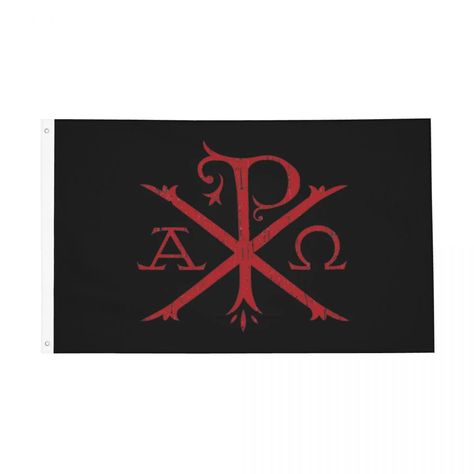 Smarter Shopping, Better Living! Aliexpress.com Brick Mason, Chi Rho, The Chi, Alpha Omega, Outdoor Banners, Red Cross, Picture Show, Hanging Decor, Black Red