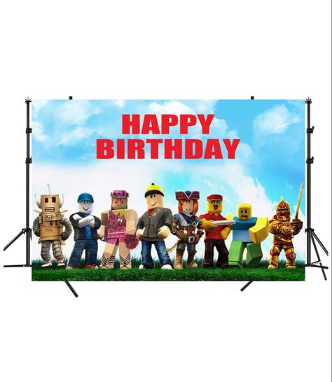 Background Happy Birthday, Roblox Background, Roblox Birthday Party, Roblox Birthday Cake, Roblox Birthday, Happy Signs, Birthday Icon, Happy 6th Birthday, Happy Birthday Signs