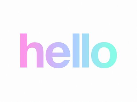 Gradient animation Hello Typography Graphic Design, Gradient Animation Gif, Gif Animation Ideas, Hello Animation, Hello Logo, Hello Graphic, Gradient Animation, Animated Gradient, Fun Logos