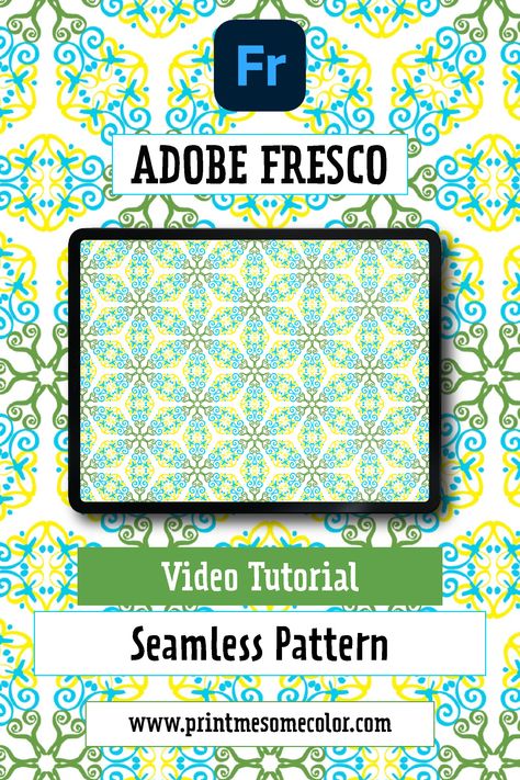 Fresco Painting, Fresco Illustration, Adobe Fresco Painting, Pattern Making In Illustrator, Adobe Fresco Art, Adobe Fresco, Adobe Fresco Tips, Adobe Capture Tutorial, Adobe Fresco Art Tutorial