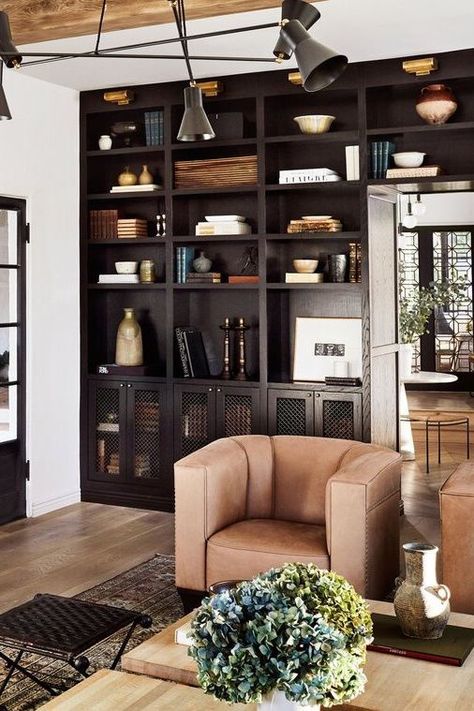 Contemporary Eclectic Decor, Dining Library, Conversation Room, Mom Office, 2022 Bedroom, Library Bar, Modern Tudor, Styling Shelves, Podcast Studio