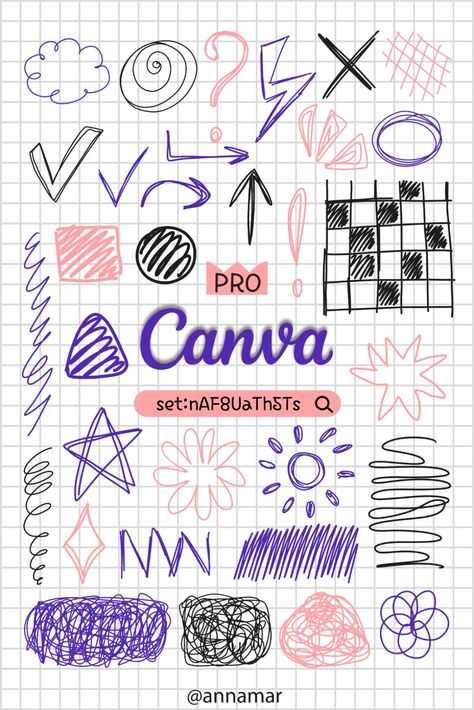 Doodles and abstract scribbles. Canva Element Keyword. mangofruitscanvaelements #aestheticcanva #canvacowgirl #canvaidea. Canva Doodle Elements, Yearbook Doodles, Graphic Design Schedule, Scribble Doodles, Publicity Ideas, Font Canva Lettering, Best Fonts For Logos, Keyword Search, Canva Codes