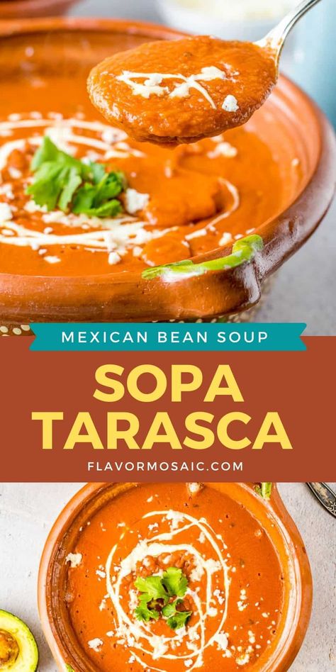 Mexican Pinto Bean Soup, Pinto Bean Soup Recipes, Bean Dips, Kidney Bean Soup, Mexican Bean Soup, Pinto Bean Soup, Bean And Vegetable Soup, Pinto Bean Recipes, Pinto Bean