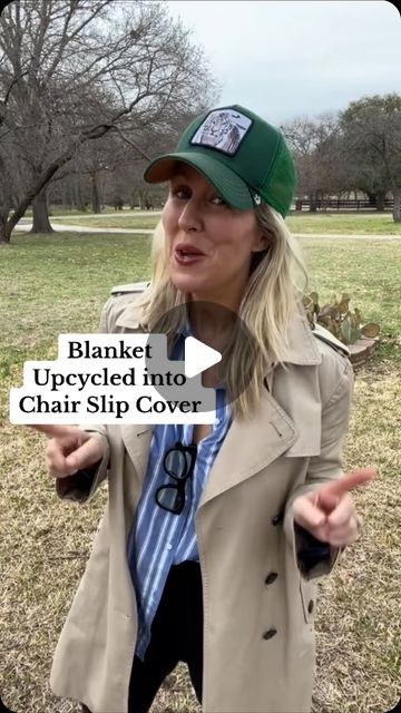 19K views · 1.3K likes | Sarah Teresinski on Instagram: "Requests for diy chair slipcovers! Here ya go! Blanket Upcycled into Dining Chair Slip Cover ♻️Sew or No Sew!  #DIY #chair #slipcover  #hack #homehack #homehacks  #upcycle #rework #diy #thriftflip #homedecor #upcycling #upcycle  #diy #thriftflip #homedecor #upcycles #rework #upcycling #thriftflip  #organize #reuse #recycle #secondhandstyle  #transform #oldtonew #upcycleddesign  #makers  #upcyclersofinstagram #makersofinstagram #upcycling #sustainableliving #sustainsblestyle #diychaircover #chair" Diy Chair Slipcover, Armchair Upcycle, How To Make Chair Covers, Diy Chair Covers No Sew, Diy Desk Chair Cover, Office Chair Slipcover Diy, No Sew Slipcover Chair, Ikea Wingback Chair Cover, No Sew Slipcover