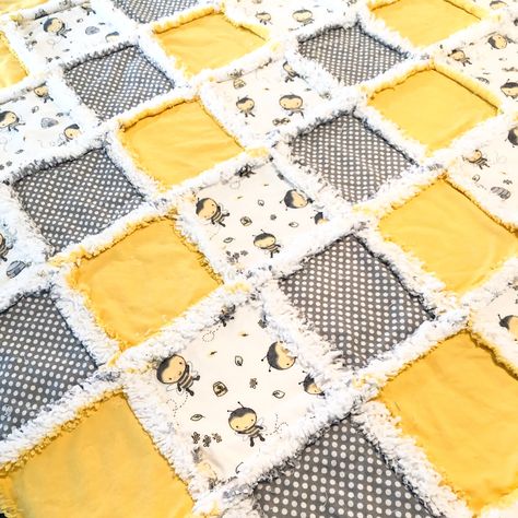 Bumble Bee Nursery, Honey Bee Nursery, Honey Bee Theme, Bee Room, Bee Nursery, Bee Wall Art, Baby Rag Quilts, Quilted Throw, Bee Pattern