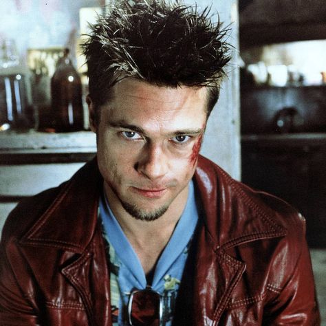 Tyler Durden Costume - Fight Club Check more at https://costumerocket.com/tyler-durden-costume/ Scott Adkins, Club Fashion, Edward Norton, Tyler Durden, David Fincher, Rick Owens Jacket, Dark Comedy, Movie Characters, Brad Pitt