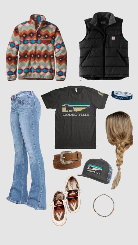 #outfit #outfitinspo #western #country #lilyruth1701 Fashionable Western Outfits, Country School Fits, Western Fit Ideas, First Day Of School Outfit Country, Western First Day Of School Outfits, Country School Outfits, Fall Country Outfits, Western Outfits For School, Ruby Aesthetic