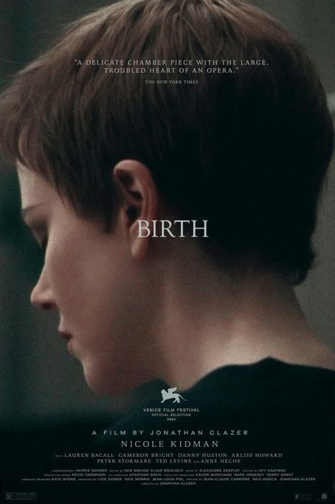 BIRTH (2004) poster by Aleks Phoenix Birth Movie, Psychological Movies, Phoenix Poster, Cameron Bright, Danny Huston, Jonathan Glazer, Birth Poster, Film Poster Design, Lauren Bacall