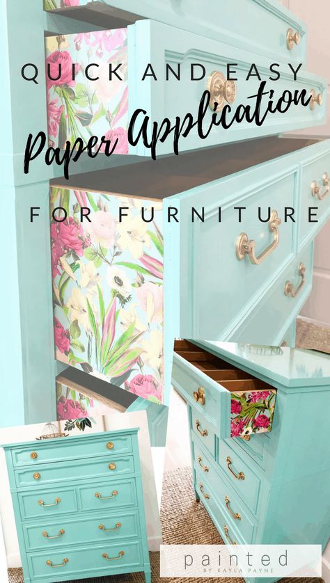 paper to the surface while using your smoothing tool to get it nice and even and bubble free as you slowly Decorate My Room, Sewing Diy, Busy Schedule, Household Furniture, Refurbished Furniture, Furniture Makeover Diy, Redo Furniture, Repurposed Furniture, Upcycled Furniture