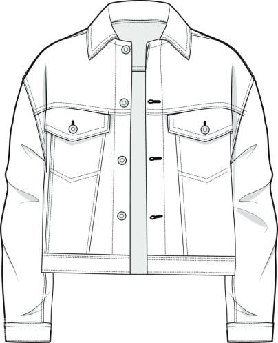 campera Clothes Sketches, Technical Flats, Fashion Sketch Template, Jacket Drawing, Flat Drawings, Fashion Design Template, Fashion Drawing Sketches, Clothing Sketches, Flat Sketches