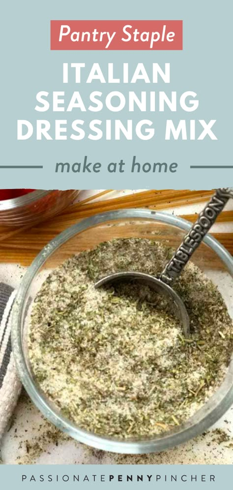 Italian Packet Recipe, Italian Dressing Seasoning Recipe, Homemade Italian Dressing Recipe, Italian Dry Dressing Recipe, Homemade Italian Dressing Mix Recipe, Dry Italian Dressing Mix Recipes, Diy Italian Dressing Packet, Italian Dressing Seasoning Mix Recipe, Homemade Italian Seasoning Recipe