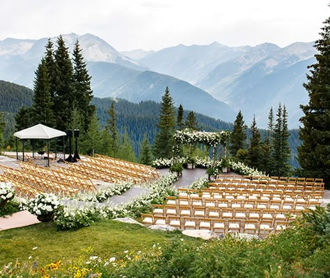 Mountaintop Wedding Venue | Wedding Deck | The Little Nell Mountain View Weddings, Winter Wedding Venues, Mountain Top Wedding, Aspen Wedding, Mountain Wedding Venues, Dream Wedding Venues, Weddings By Color, Inexpensive Wedding Venues, Inexpensive Wedding