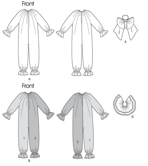 Click to magnify/shrink Clown Costume Sewing Pattern Free, Clown Jumpsuit Pattern, Clown Suit Pattern Free, Clown Sewing Pattern, Clown Costume Pattern, Clown Costume Diy, Girls Sewing Patterns, Clown Pattern, Costume Party Themes