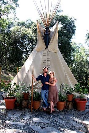 Tipi Living, Backyard Teepee, Tipi Camping, Camping Couples, Yurt Living, Tenda Camping, Tee Pee, Manifest Destiny, Teepee Tent