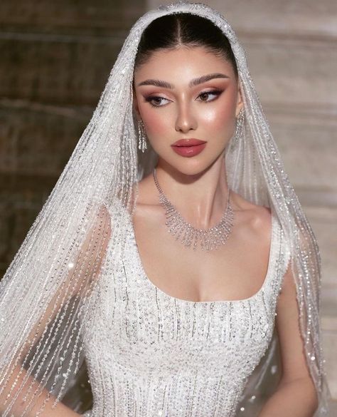 Glamorous Wedding Makeup, Wedding Makeover, Baju Kahwin, Wedding Eye Makeup, Glam Wedding Makeup, Dreamy Wedding Dress, Music Instagram, Bridal Hair Inspiration, Bridal Makeup Wedding